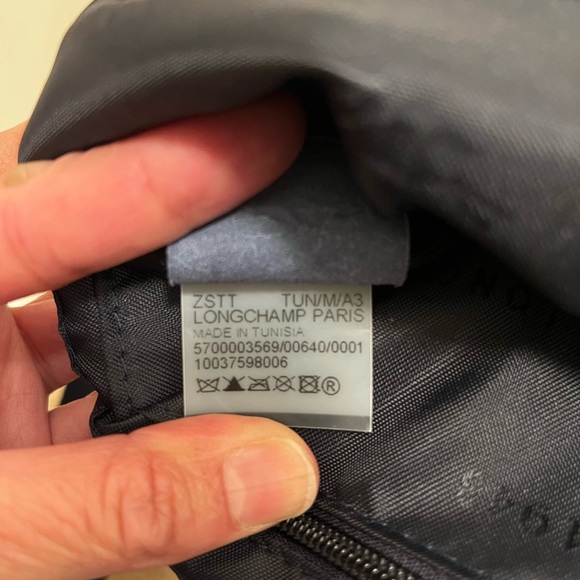 Longchamp Le Pilage Neoprene Bucket Bag - Navy - Picture 9 of 13